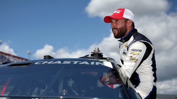 Ross Chastain may have to keep an extra eye out for other drivers he's wronged by his over-aggressive driving to just plain stupid mistakes on his part. (Photo by James Gilbert/Getty Images)